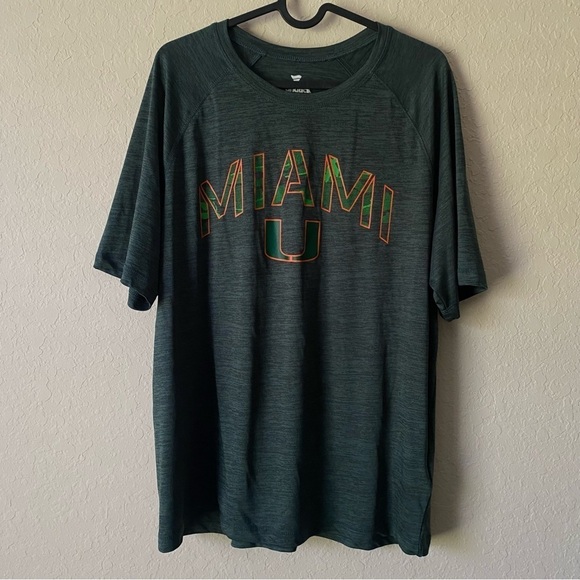Fanatics | Men's University of Miami UM Lightweight T-Shirt Size Large - Picture 1 of 5